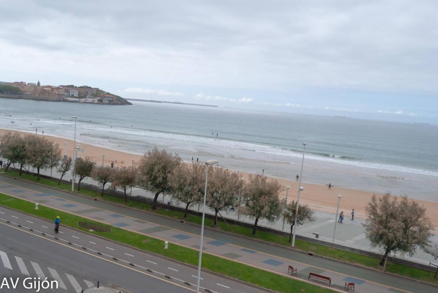 Mirada A San Lorenzo Gijón Kültér fotó